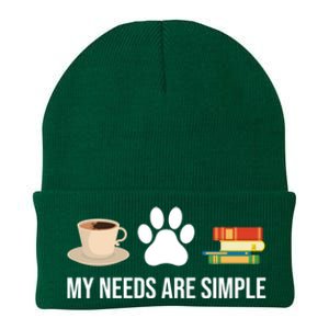 Funny Book Lover Coffee Dog Book Gift Knit Cap Winter Beanie