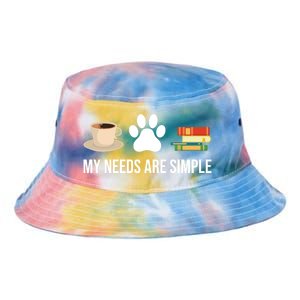 Funny Book Lover Coffee Dog Book Gift Tie Dye Newport Bucket Hat