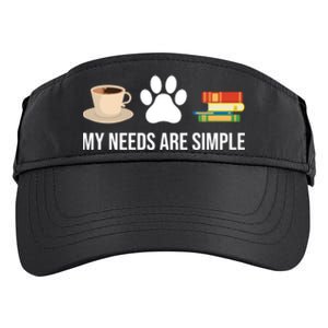 Funny Book Lover Coffee Dog Book Gift Adult Drive Performance Visor