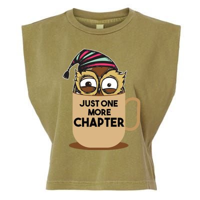 Funny Book Lover Gift | Just One More Chapter Garment-Dyed Women's Muscle Tee