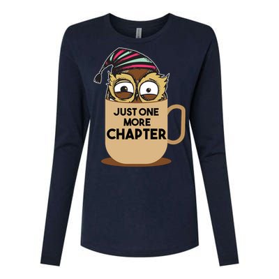 Funny Book Lover Gift | Just One More Chapter Womens Cotton Relaxed Long Sleeve T-Shirt