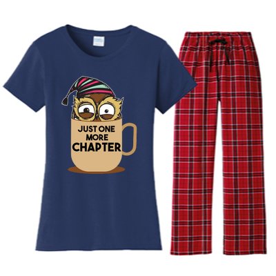 Funny Book Lover Gift | Just One More Chapter Women's Flannel Pajama Set