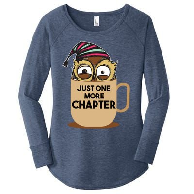 Funny Book Lover Gift | Just One More Chapter Women's Perfect Tri Tunic Long Sleeve Shirt