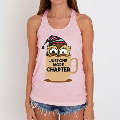 Funny Book Lover Gift | Just One More Chapter Women's Knotted Racerback Tank