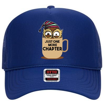 Funny Book Lover Gift | Just One More Chapter High Crown Mesh Back Trucker Hat