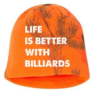 Funny Billiards Life Is Better With Billiards Gift Kati - Camo Knit Beanie