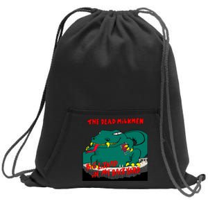 Funny Big Lizard In Backyard New Vector Design Sweatshirt Cinch Pack Bag