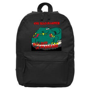 Funny Big Lizard In Backyard New Vector Design 16 in Basic Backpack