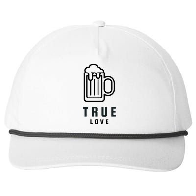 Funny Beer Lover True Love Against Valentines Day Gift Snapback Five-Panel Rope Hat