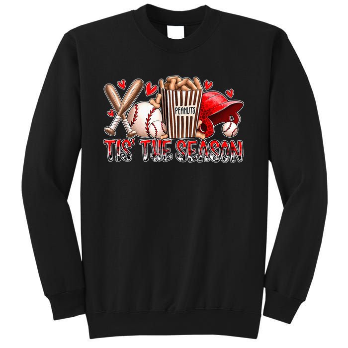 Funny Baseball Lover Tis The Season Baseball Mom Game Day Sweatshirt