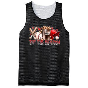 Funny Baseball Lover Tis The Season Baseball Mom Game Day Mesh Reversible Basketball Jersey Tank