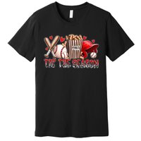 Funny Baseball Lover Tis The Season Baseball Mom Game Day Premium T-Shirt