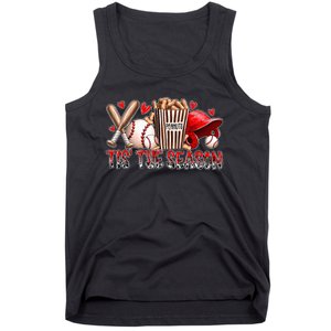 Funny Baseball Lover Tis The Season Baseball Mom Game Day Tank Top