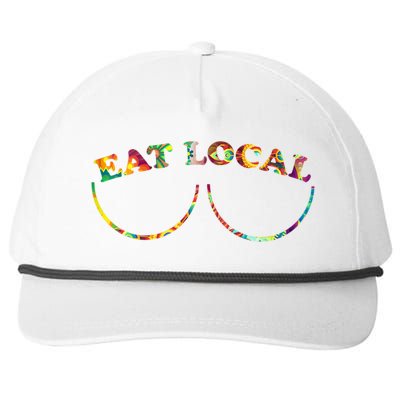 Funny Breastfeeding Meme Mom Eat Local Snapback Five-Panel Rope Hat