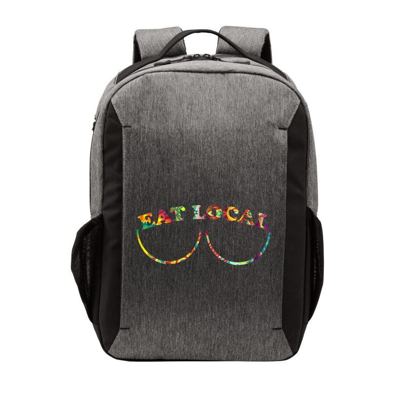Funny Breastfeeding Meme Mom Eat Local Vector Backpack