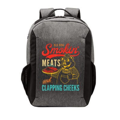 Funny Bbq Meat Groovy Smoking Meats And Clapping Cheeks Vector Backpack