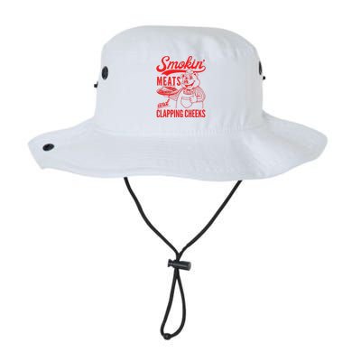 Funny Bbq Meat Groovy Smoking Meats And Clapping Cheeks Legacy Cool Fit Booney Bucket Hat