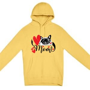 French Bulldog Mom Cute Valentine’S Day For Dog Lovers Meaningful Gift Premium Pullover Hoodie