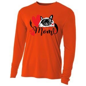 French Bulldog Mom Cute Valentine’S Day For Dog Lovers Meaningful Gift Cooling Performance Long Sleeve Crew