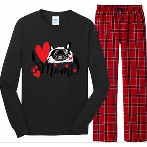 French Bulldog Mom Cute Valentine’S Day For Dog Lovers Meaningful Gift Long Sleeve Pajama Set