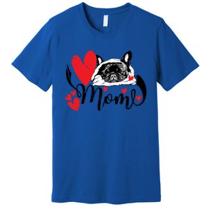 French Bulldog Mom Cute Valentine’S Day For Dog Lovers Meaningful Gift Premium T-Shirt