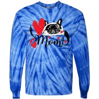 French Bulldog Mom Cute Valentine’S Day For Dog Lovers Meaningful Gift Tie-Dye Long Sleeve Shirt