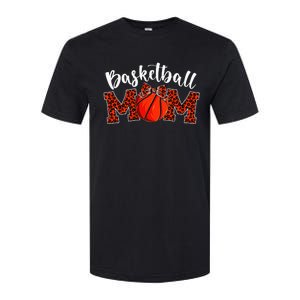 Funny Basketball Mom Leopard Mother's Day Softstyle CVC T-Shirt