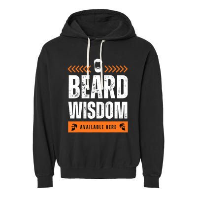 Funny Beard Man Tee Epic Beardeds Gifts - Beard Wisdom Garment-Dyed Fleece Hoodie