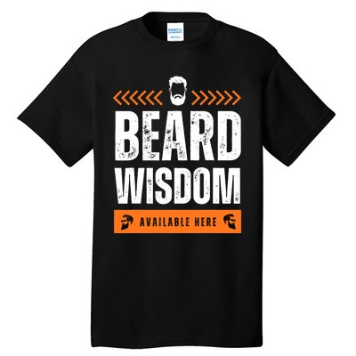 Funny Beard Man Tee Epic Beardeds Gifts - Beard Wisdom Tall T-Shirt