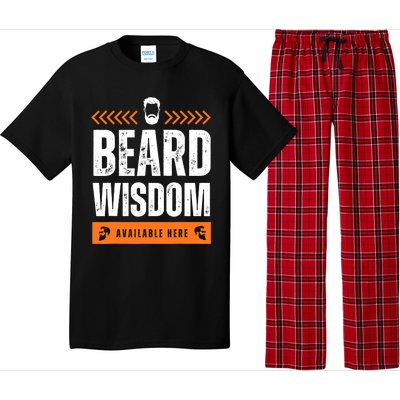 Funny Beard Man Tee Epic Beardeds Gifts - Beard Wisdom Pajama Set