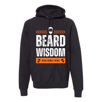 Funny Beard Man Tee Epic Beardeds Gifts - Beard Wisdom Premium Hoodie