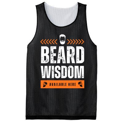 Funny Beard Man Tee Epic Beardeds Gifts - Beard Wisdom Mesh Reversible Basketball Jersey Tank