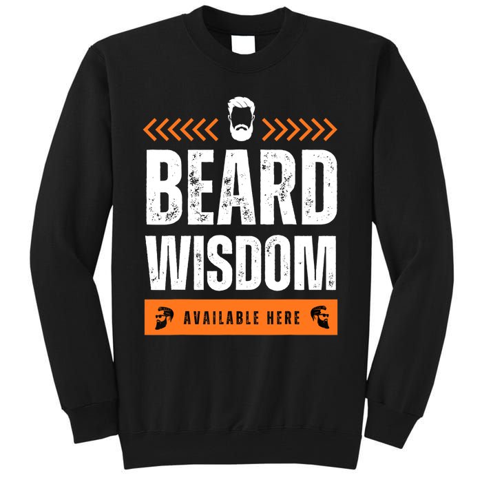 Funny Beard Man Tee Epic Beardeds Gifts - Beard Wisdom Tall Sweatshirt