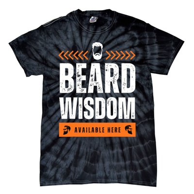 Funny Beard Man Tee Epic Beardeds Gifts - Beard Wisdom Tie-Dye T-Shirt