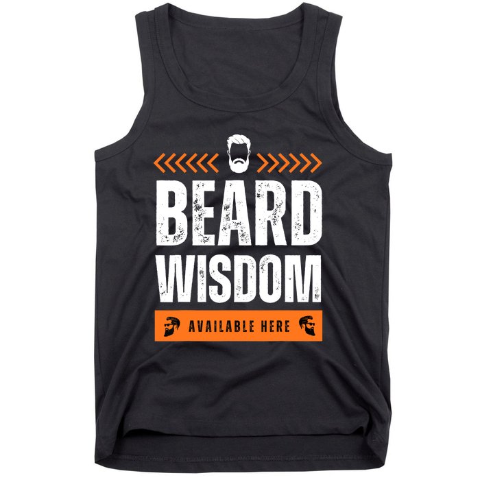 Funny Beard Man Tee Epic Beardeds Gifts - Beard Wisdom Tank Top