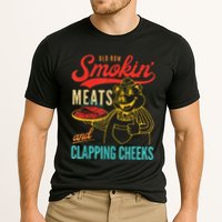 Funny Bbq Meat Groovy Smoking Fun Cooling Performance Crew T-Shirt
