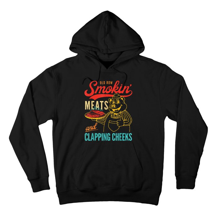 Funny Bbq Meat Groovy Smoking Fun Hoodie