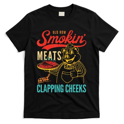 Funny Bbq Meat Groovy Smoking Fun T-Shirt