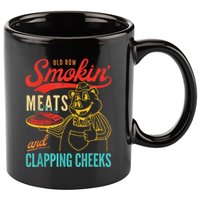 Funny Bbq Meat Groovy Smoking Fun 11oz C Handle Ceramic Mug