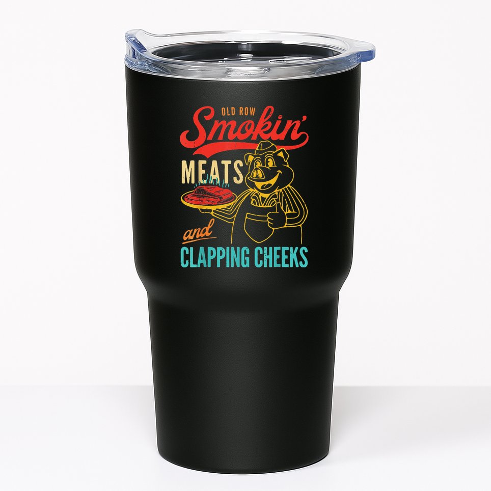 Funny Bbq Meat Groovy Smoking Fun Tumbler
