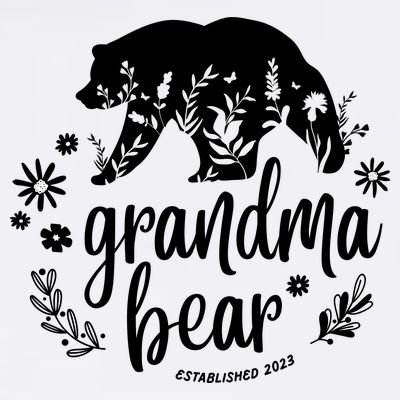 Floral Bear Matching Family Outfits, Funny Grandma Bear T-Shirt
