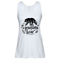 Floral Bear Matching Family Outfits, Funny Grandma Bear Ladies Essential Flowy Tank