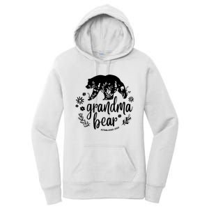 Floral Bear Matching Family Outfits, Funny Grandma Bear Women's Pullover Hoodie