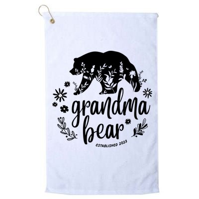 Floral Bear Matching Family Outfits, Funny Grandma Bear Golf Towel