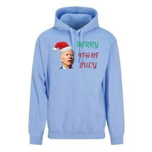 Funny Biden Merry 4th Of July Christmas Red And Green Unisex Surf Hoodie