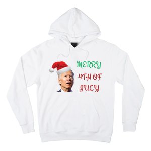 Funny Biden Merry 4th Of July Christmas Red And Green Hoodie