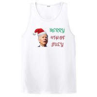 Funny Biden Merry 4th Of July Christmas Red And Green PosiCharge Competitor Tank