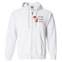 Funny Biden Merry 4th Of July Christmas Red And Green Full Zip Hoodie