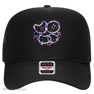 Friendship Bracelet Military Kid Purple up for Military Kid High Crown Mesh Back Trucker Hat