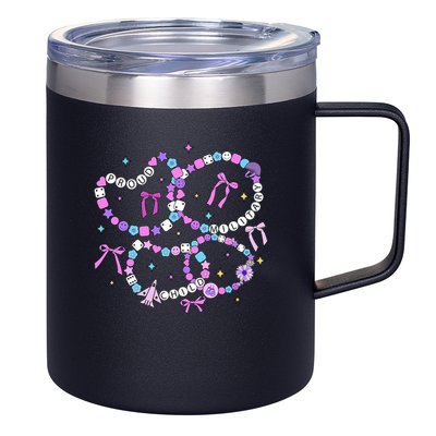 Friendship Bracelet Military Kid Purple up for Military Kid 12oz Stainless Steel Coffee Mug
